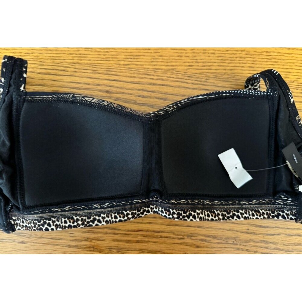 Nip‎ tuck Swim Joanne Multi Fit Cup Size 4 Bikini Top Twist Front Lined - Picture 6 of 9